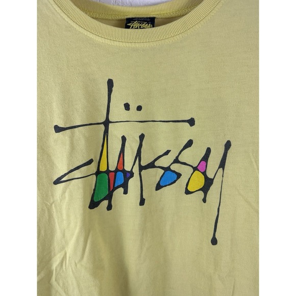 Stüssy Graphic T-Shirt – Yellow – Size Medium - Picture 3 of 6